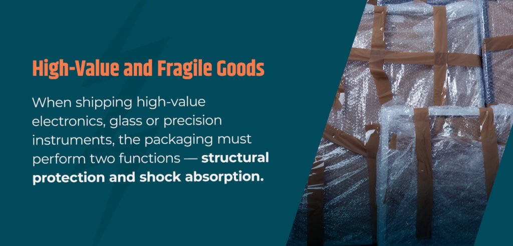 high value and fragile goods need packaging with structural protection and shock absorption