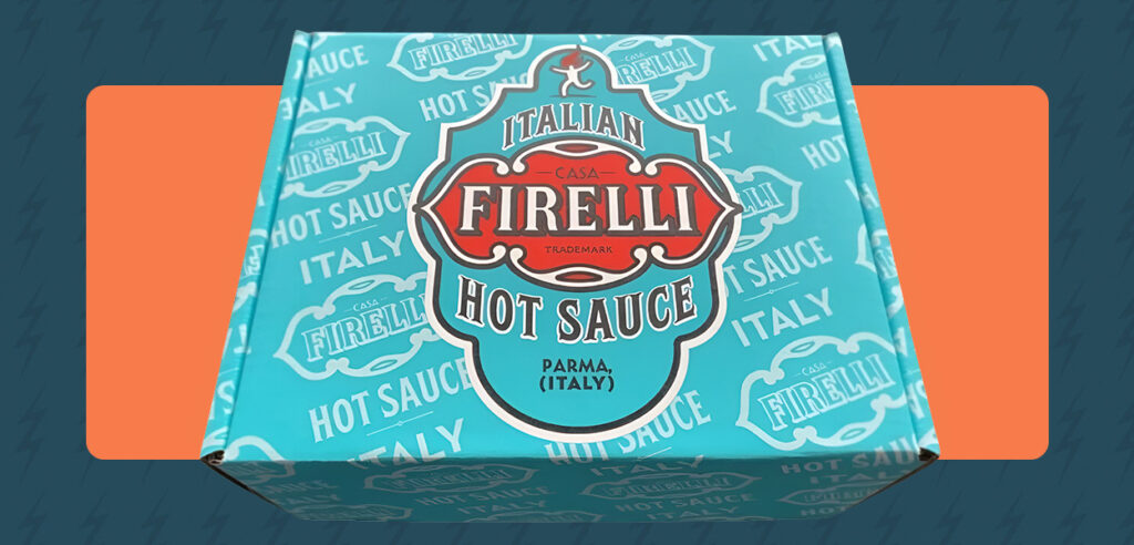 italian firelli hot sauce custom packaging 