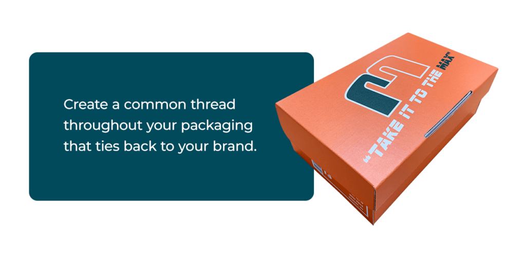 Tie your product packaging back to your brand